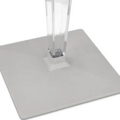 Table de terrasse carrée 'LIMPID' blanche intérieur et extérieur