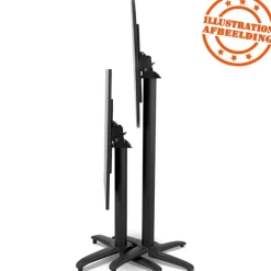 Table de terrasse pliable 'NOCTALI' carrée noire