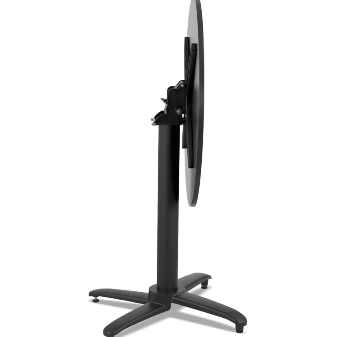 Table de terrasse pliable 'NOCTALI' ronde noire