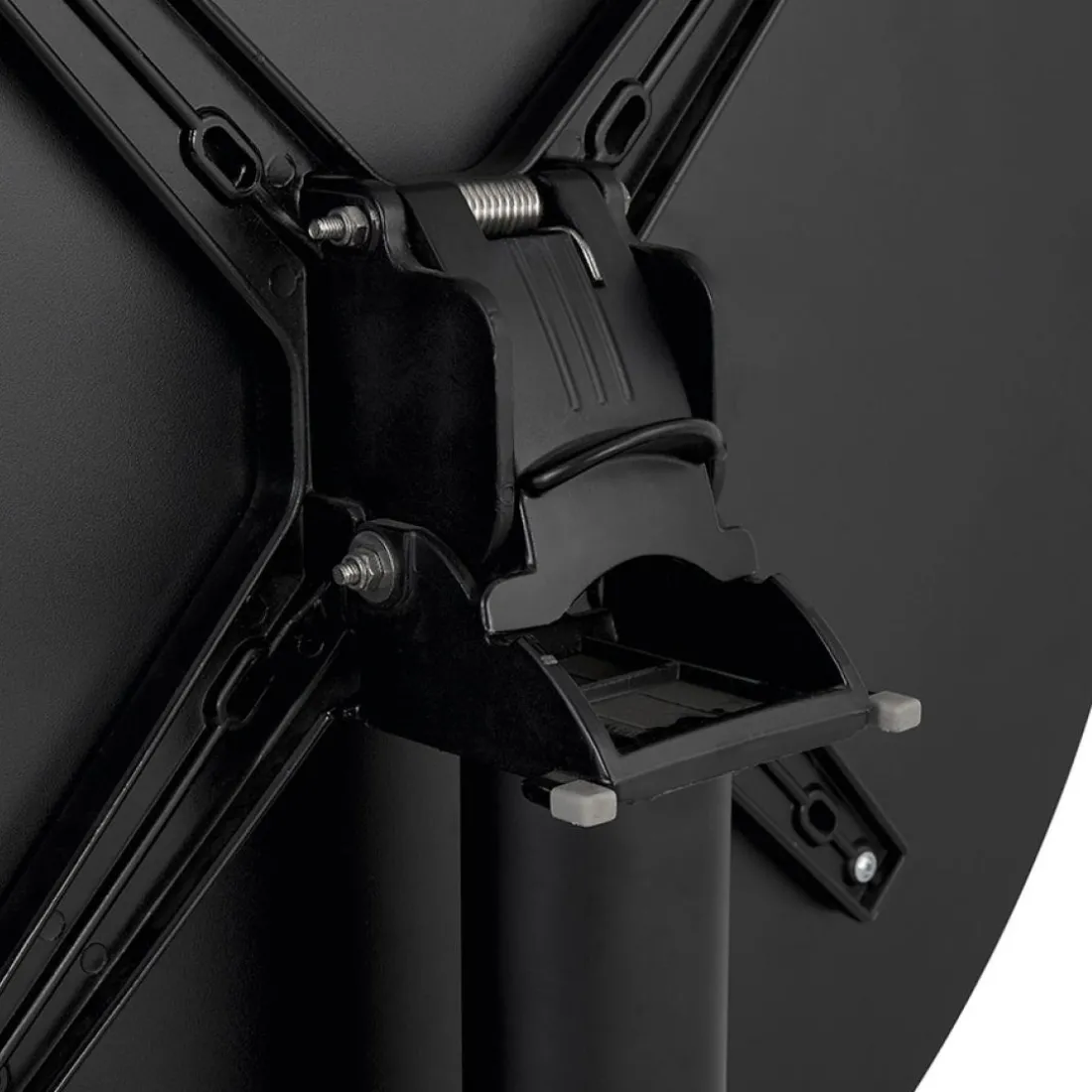 Table de terrasse pliable 'NOCTALI' ronde noire