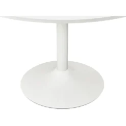 Table en bois ronde blanche EMMA