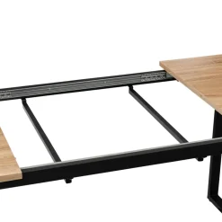 Table extensible effet chêne naturel