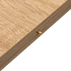 Table extensible effet chêne naturel