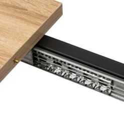 Table extensible effet chêne naturel