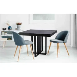 Table Extensible TERESA Noir Pieds Noir