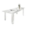 Table extensible 137x90cm PRISMA laqué blanc brillant