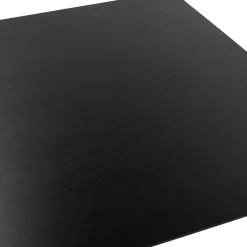 Table haute design 'MAMBO BAR' noire avec pied en métal brossé