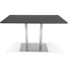 Table haute design 'MAMBO BAR' noire avec pied en métal