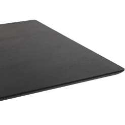 Table haute design 'MAMBO BAR' noire avec pied en métal