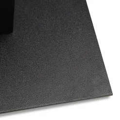 Table haute design 'ZUMBA BAR' noire avec pied en métal noir