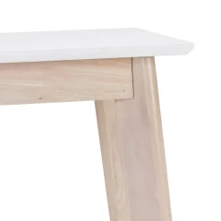 Table haute 'GALLINA' en bois blanc et finition naturelle