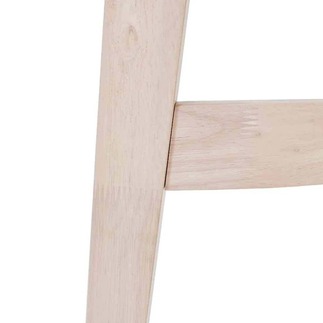 Table haute 'GALLINA' en bois blanc et finition naturelle