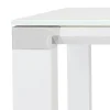 Table haute ou bureau haut 'XLINE HIGH TABLE' en verre blanc