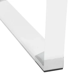 Table haute ou bureau haut 'XLINE HIGH TABLE' en verre blanc