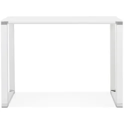 Table haute ou bureau haut 'XLINE HIGH TABLE' en verre blanc