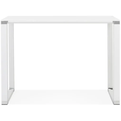 Table haute ou bureau haut 'XLINE HIGH TABLE' en verre blanc