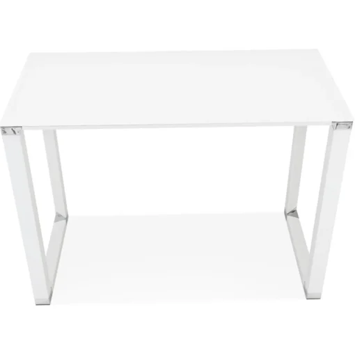Table haute ou bureau haut 'XLINE HIGH TABLE' en verre blanc