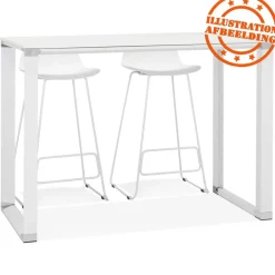 Table haute ou bureau haut 'XLINE HIGH TABLE' en bois blanc