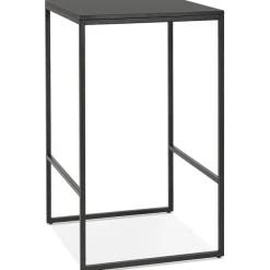 Table haute style industriel 'ORTOS' noire idéale pour les professionnels
