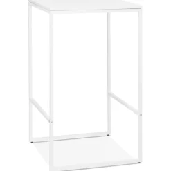 Table haute style industriel 'ORTOS' blanche idéale pour les professionnels