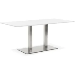 Table ou bureau design 'MAMBO' blanc