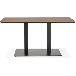 Table ou bureau design 'ZUMBA' en bois finition Noyer