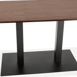 Table ou bureau design 'ZUMBA' en bois finition Noyer