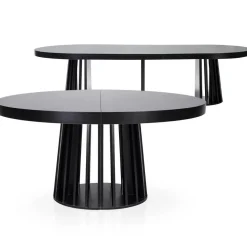 Table ovale extensible Eliza Noir