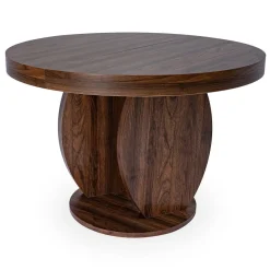Table ovale extensible Icarios avec pieds design Bois Noyer