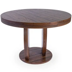 Table ovale extensible Icarios avec pieds design Bois Noyer