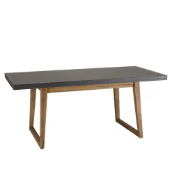 Table rectangulaire effet béton foncé HECTOR