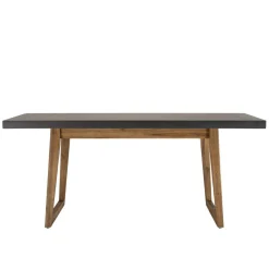 Table rectangulaire effet béton foncé HECTOR