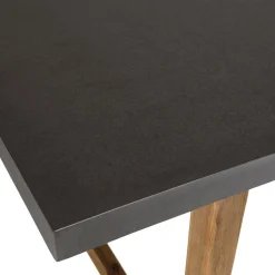 Table rectangulaire effet béton foncé HECTOR