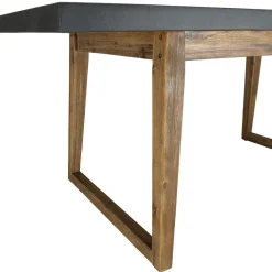 Table rectangulaire effet béton foncé HECTOR