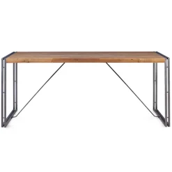 Table repas 180 cm en Bois Naturel Foncé