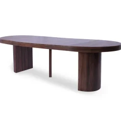 Table ronde extensible Suzie Bois noisette