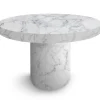 Table ronde extensible Suzie Effet Marbre