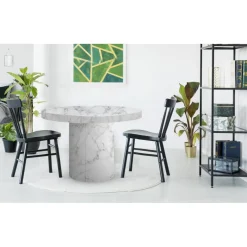 Table ronde extensible Suzie Effet Marbre