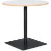 Table ronde 'FUSION ROUND' blanche et structure noire