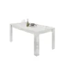 Table salle à manger MIRO laqué blanc brillant