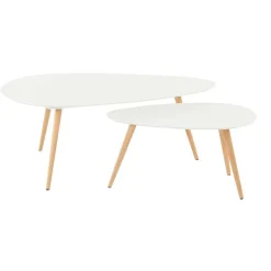 Tables Basses Gigognes Blanches BLOOM