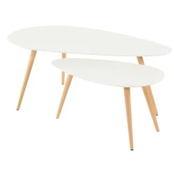 Tables Basses Gigognes Blanches BLOOM