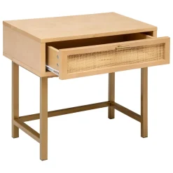 Tables de chevet en métal et bouleau