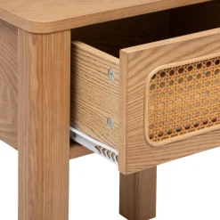 Tables de chevet un tiroir en placage frêne
