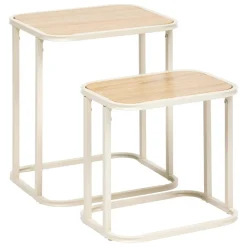 Tables gigognes Curvy bois clair
