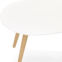 Tables gigognes design 'TETRYS' blanches