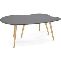 Tables gigognes design 'TETRYS' grises foncées