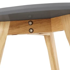 Tables gigognes ronde 'GABY' grises foncées