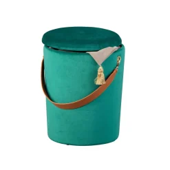 Tabouret Coffre Vert TCHAI
