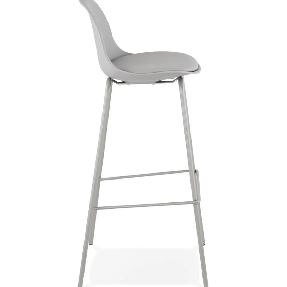 Tabouret de bar 'COOKIE' gris style industriel